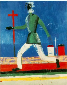 Abstracto famoso Painting - El hombre que corre 1933 Kazimir Malevich resumen